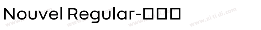 Nouvel Regular字体转换